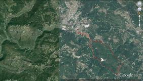 Z slapova Mirne - map