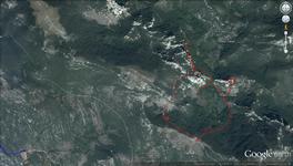 Ravni Dabar - Velinac- map